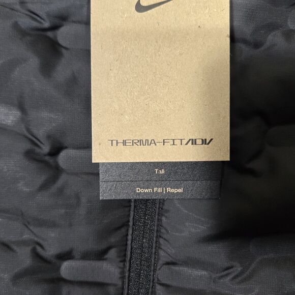 Nike Therma-Fit ADV Water Repel Down Running Vest Mens 2XL Tall FB7542-010 2XLT - Picture 2 of 9